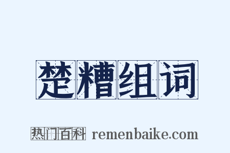 楚糟组词是什么意思的图片